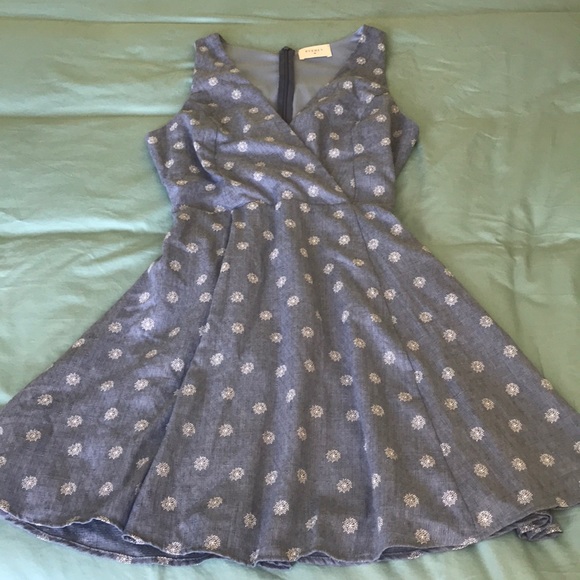 Everly blue sleeveless A line dress size S - Picture 2 of 8